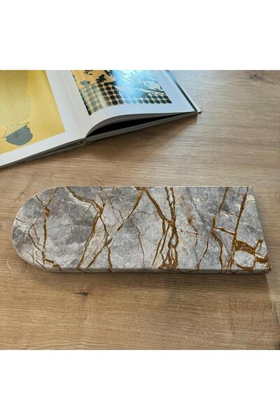 LİSPERA Galapagos Luxury Gray Marble Presentation Holder