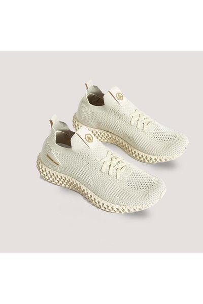 Hammer Jack Zeloni Knitted Unisex Sports Shoes - Bone - 37