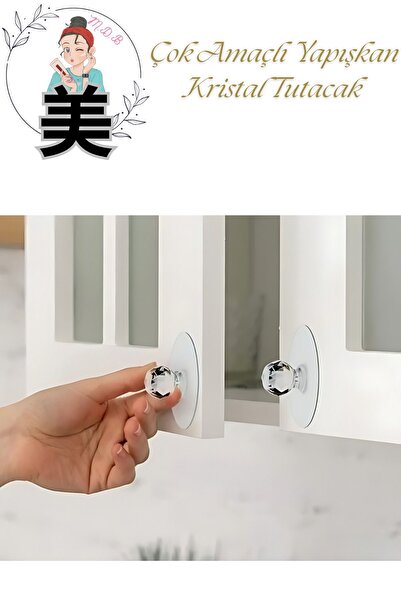 Modo Di Bellezza 4 Pieces Multi-Purpose Adhesive Crystal Handle