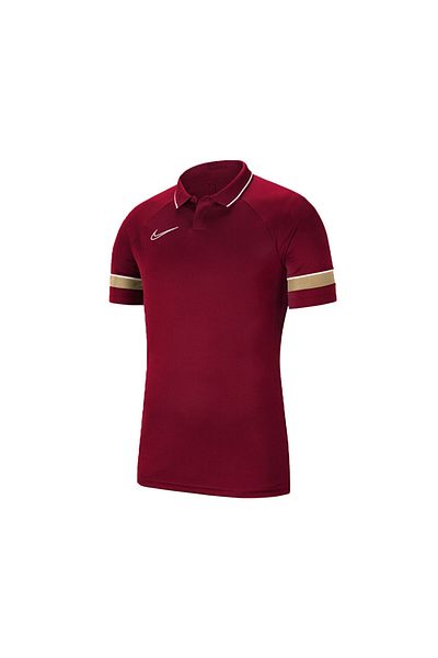 Nike Ανδρικό μπλουζάκι ποδοσφαίρου Polo Collar Camping - Κόκκινο, M Nk Df Acd21, CW6104-677