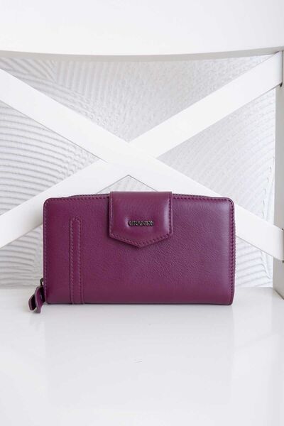 fawori deri 2716 Модель Жіночий гаманець з фіолетової шкіри