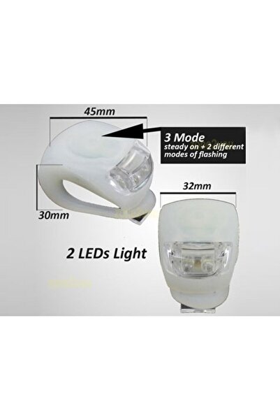 RELATOS 2li Bisiklet Flaşörü - Ön Arka Sinyal Aydınlatma Işığı -ikaz Lambası Uyarı Ledi Pil Ile Gönderilir