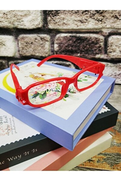 RELATOS Kırmızı Led Işıklı Gözlük Camsız Kitap Dergi Okuma Işığı Gece Göz Yor...