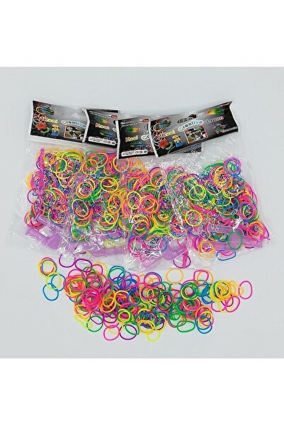 RELATOS Rengarenk Bileklik Yapma Seti Rainbow Loom 4 Lü Yedek Paket