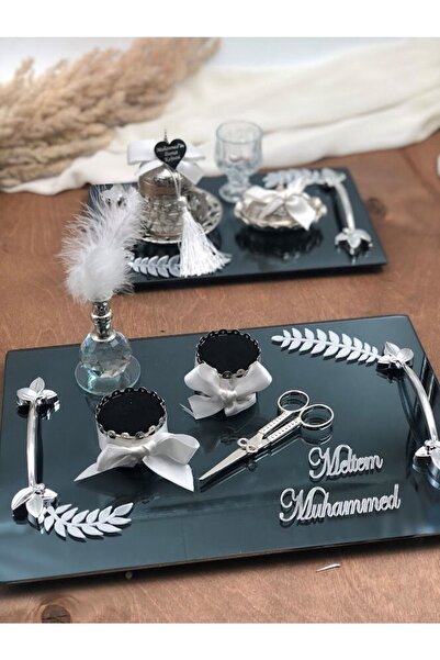 Masalsı Concept Прикрашений піднос для обручок Підставки для обручок Ножиці К...