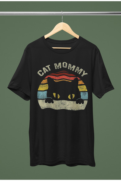 MAGORS Mânecă scurtă - Tricou supradimensionat din bumbac Best Cat Mom