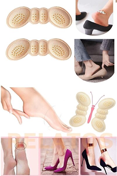 RELATOS 1 Çift 6 Mm Ayakkabı Topuk Vurma Önleyici Ve Daraltma Pedi Topuklu Ay...