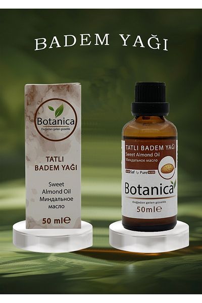 botanica Prunus Amygdalus Sweet Almond Oil - 50 ml for Hair and Beard Care
