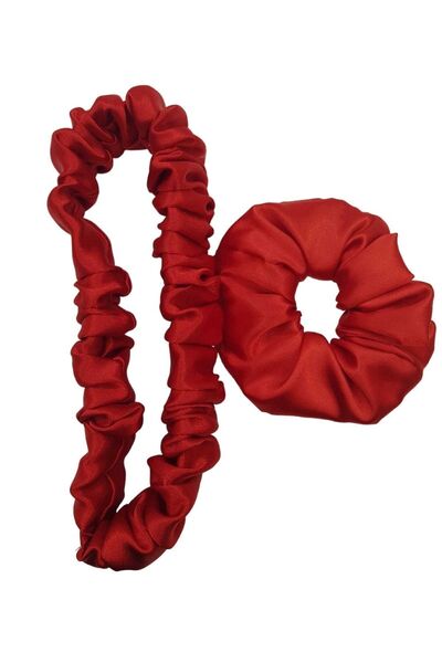 sipariş vakti عصابة رأس من الساتان الحريري ومشبك للشعر