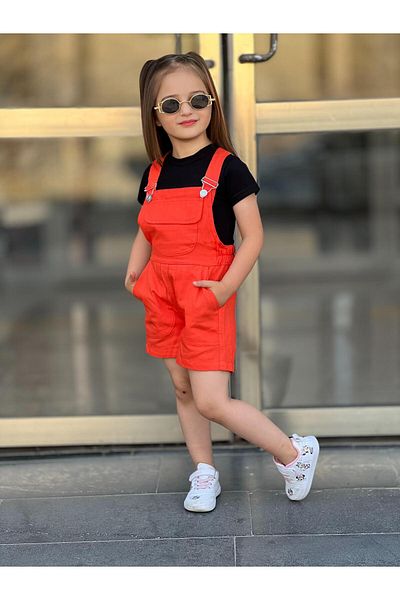 Bombicix Linen Shorts Salopet - Girl