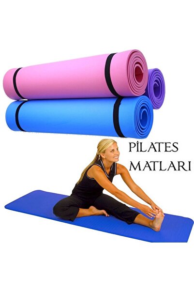RELATOS Yoga Mat Egzersiz Aerobik Fitness Yoga Halısı Plates Minderi 6mm Plat...