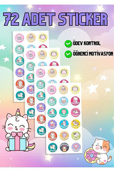 Wicopy Öğrenci Öğretmen Ödev Yaz Tatil Kitabı Takip Kontrol Unicorn Kız Çocuk...