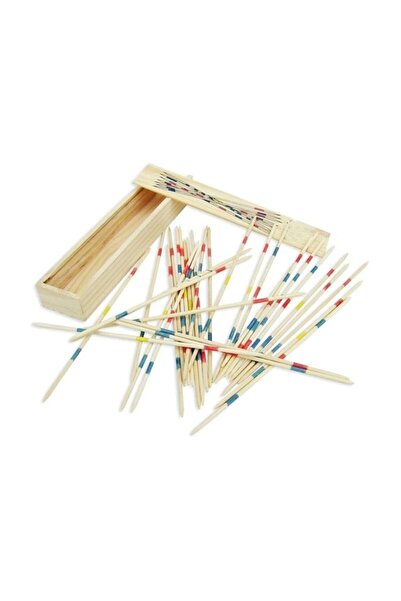 RELATOS Oyun Çubukları 31 Adet Oyun Çubuğu Spiel Kürdan Oyunu Ahşap Kutulu