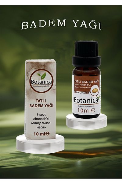 botanica Prunus Amygdalus Sweet Almond Oil - Hair and Beard Care - Dry Skin 10 ml