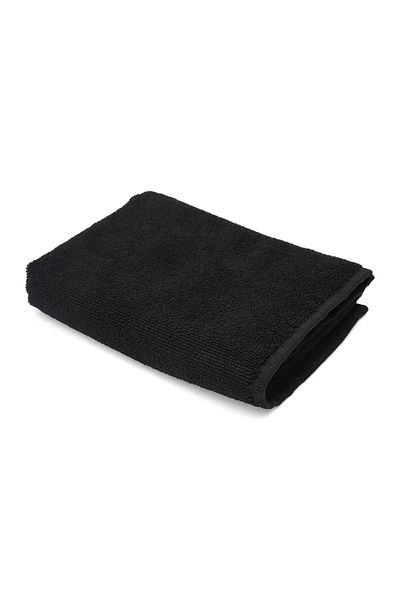 YUKESOFT YAZILIM Black Microfiber - 3-Piece Hairdresser Sports Towel, Stain and Hair Dye Resistant, 50x90 cm