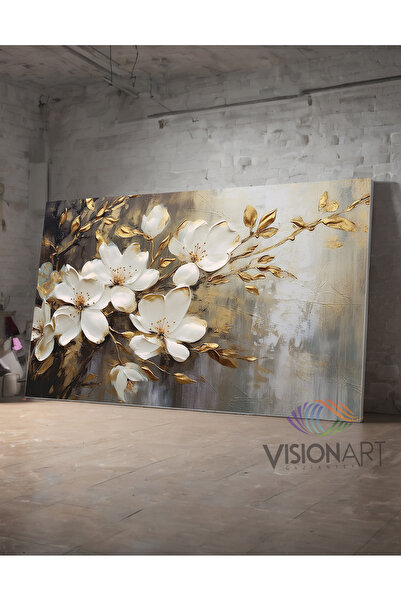 CANVASUM Dalında Açmış MANOLYA Dekoratif Kanvas TABLO