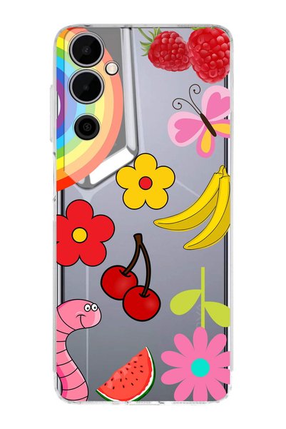 PrintiFy Tecno Pova Neo 2 ile Uyumlu Water Color 5  Kamera Korumalı Şeffaf  K...