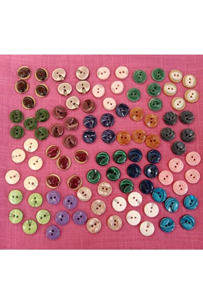 Elitt Karma Bebek Üst Delik Sedef Bebek Düğmesi ( 9 ) 100 Adet