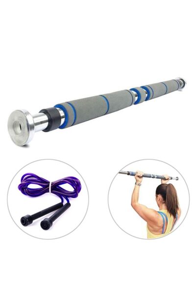 Spor Byfit Sportif 60-100 Cm Ayarlanabilir Chrome Tam Süngerli Kapı Arası Bar...