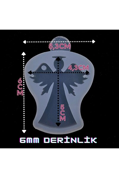 epoksikalipmarketi قالب سيليكون إيبوكسي / قالب ملاك واحد