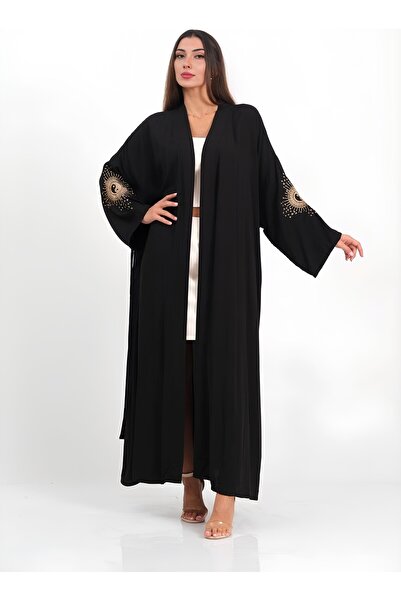 safiante Yin & Yang Nakış Tasarım Kimono