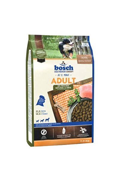 Bosch Adult Poultry Tahılsız Kümes Hayvanlı Yetişkin Köpek Maması 3 Kg