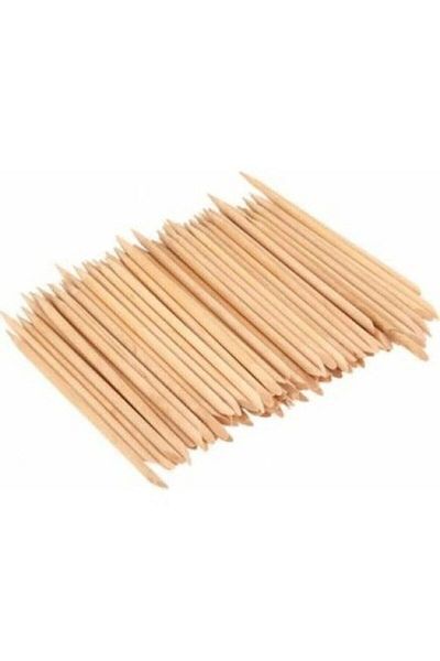LARİN kozmetik Wooden Manicure Cuticle Push Stick or Orange Stick Pack of 50