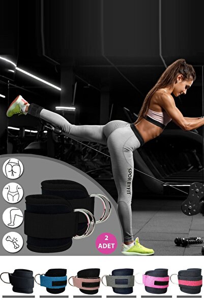 Spor Byfit Ayak Bilek Kayışı D-ring Fitness Ağırlık Çekiş Aparatı