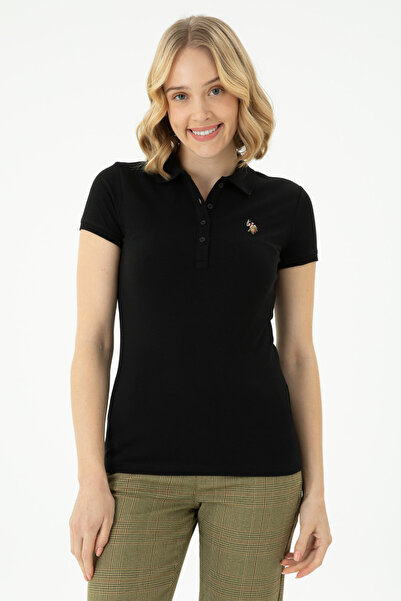 U.S. Polo Assn. Γυναικείο Μαύρο T-Shirt