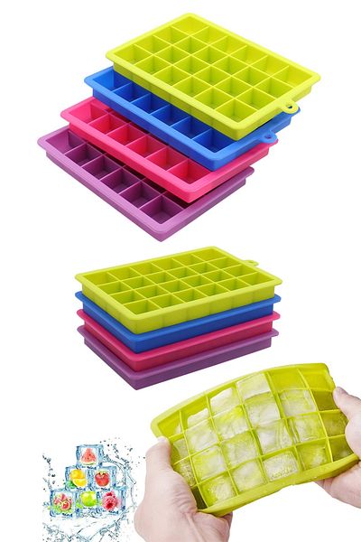 Sekiz8 Set of 24 Fruit Ice Cream and Cocktail Ice Cups - Silicone Ice Cube