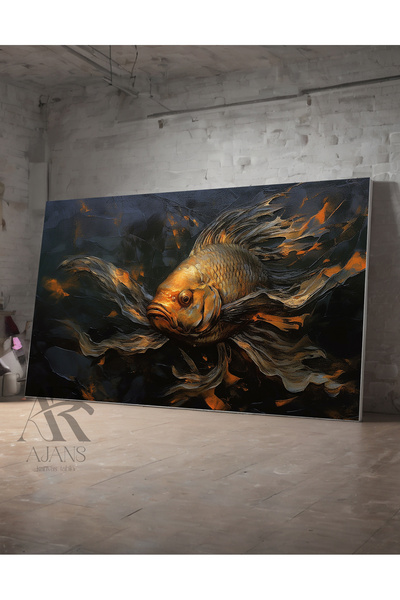AR AJANS KANVAS TABLO Dizajn ribe, dekorativna slika na platnu