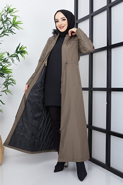 KMKkombin Seyit Özel Kadın Göğüs Fermuarlı Cep Detaylı Astar Altı Elyaf Belde...