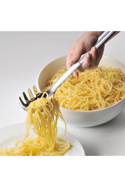 TARIK HOME 32 cm.Stainless Steel - Professional Pasta and Spaghetti Spoon