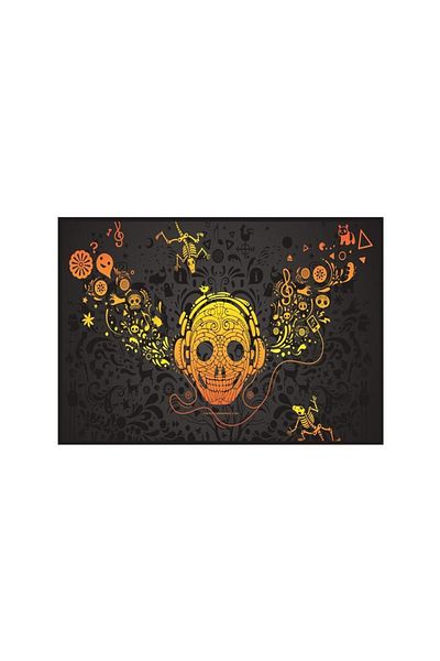 Beam Dijital Skull Media Gaming Mouse Pad
