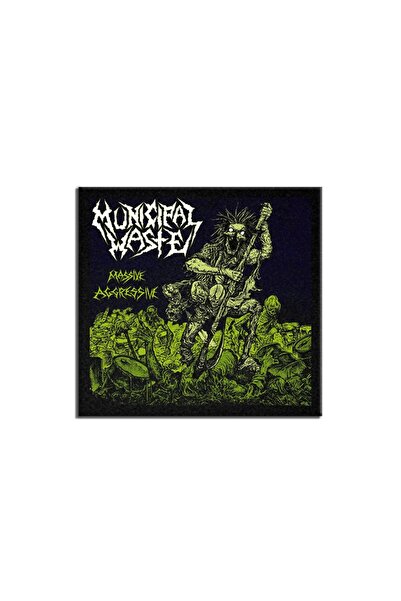 Beam Dijital Municipal Waste Massive Aggressive Album Arma Peç Patch Patch
