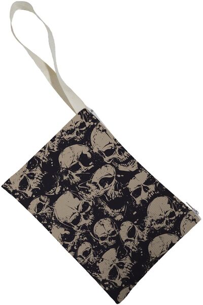 Beam Dijital Unisex Kuru Kafa Desenli Portföy Clutch Çanta