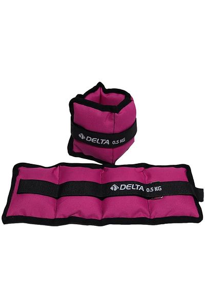 Delta 0.5 Kg x 2 Pieces Total 1 Kg Hand Foot Wrist Muscle Strengthener Weight Set Sand Weight Bag