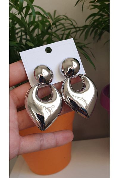 Feride Steel Vip Model - Colorfast, Anti Allergic Posen, Earrings