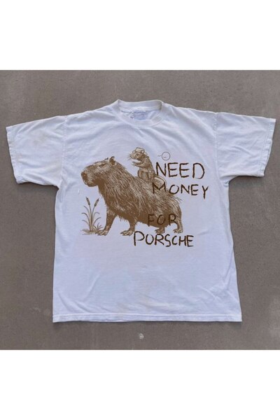 MAYDAY CULTURE Porsche Design Унисекс Овърсайз Бяла Тениска