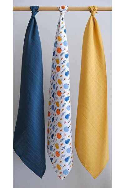 runbaby 3 Pieces 100x120cm 100% Cotton Muslin Cover Set