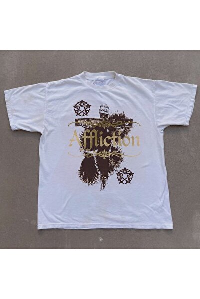 MAYDAY CULTURE Λευκό φούτερ Unisex Oversize Dtf με στάμπα