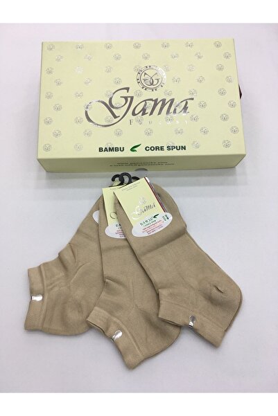 Gama Çorap 3 Pieces Bamboo 100% Natural Nylon Free Solid Colored Short Boots Thin Summer Men's Booties