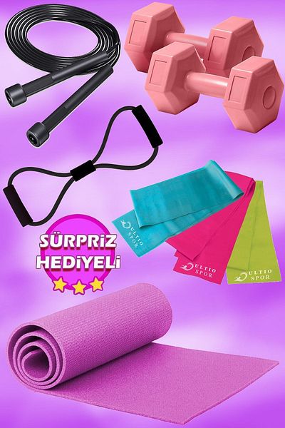 Ultio Spor Amazing Set Pilates Set 7 Piece Set Yoga Set Exercise Set