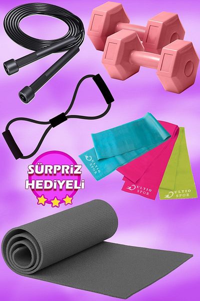Ultio Spor Amazing Set Pilates Set 7 Piece Set Yoga Set Exercise Set Surprise