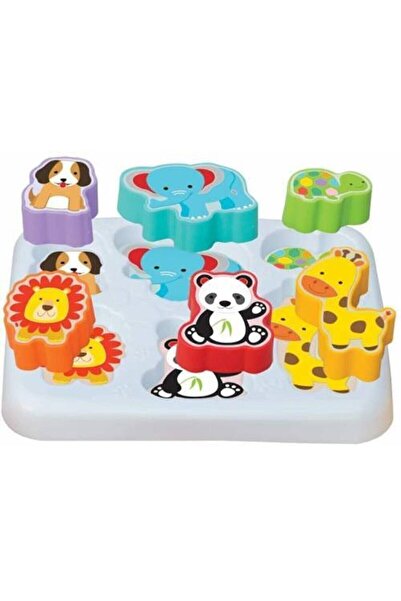 SAZE Cute Animals Find and Plug Puzzle Educational Intelligence Developing Set with 10 Balls as a Gift