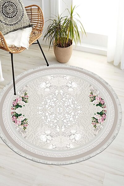 CP Rug Decorative Vintage Dijital Baskı Yıkanabilir Kaymaz Taban Leke Tutmaz ...