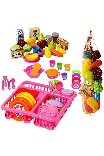 gacha life Iş Yapmayı Seven Çocuklar Için Bulaşık Tabak Tencere Oyuncak Seti Meyve Ve Sebzeler