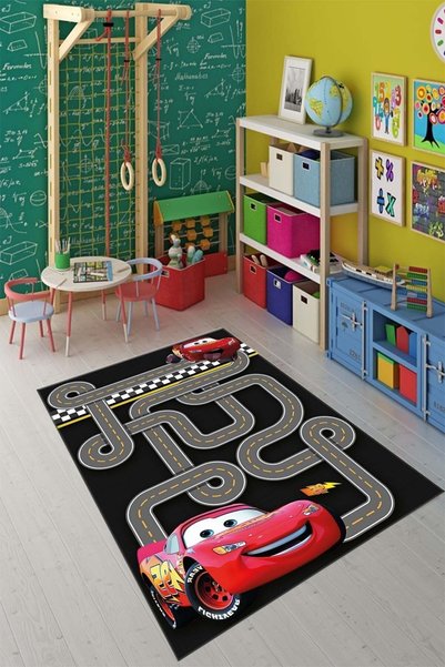 ALAADDİN CARPET Makinede Yıkanabilir Kaymaz Taban Leke Tutmaz Bebek Çocuk Oda...