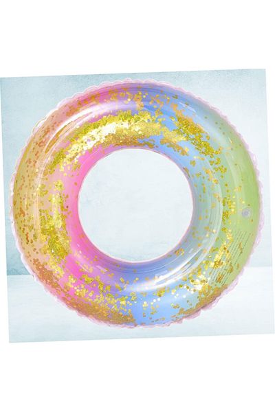 OYUNCAK STORE Imported Quality Shimmering 60 cm Glittering Bagel for Sea Pool