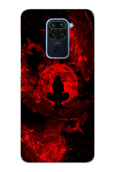 SUPER FRAME Xiaomi Redmi NOTE 9 Uyumlu İtachi Uchiha Tasarımlı Şeffaf Telefon...